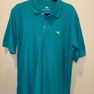 Tommy Bahama Turquoise Polo Shirt for Men